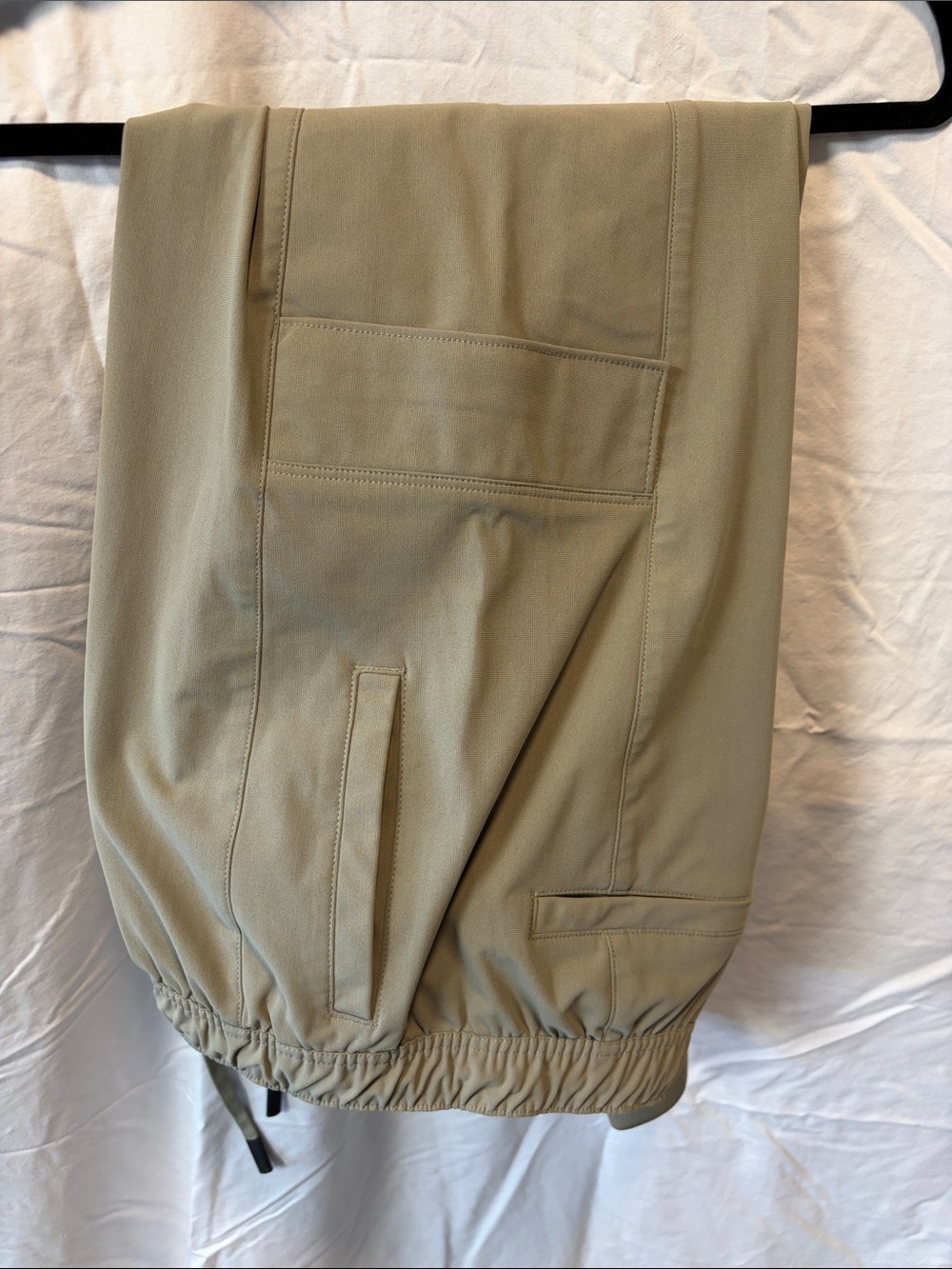 Men’s Khaki Jogger Pants with Drawstring Waist